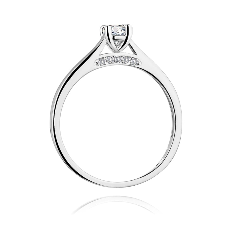 Pierścionek zaręczynowy z białego złota z diamentami 0,30ct Fire Of Love BW-341-b