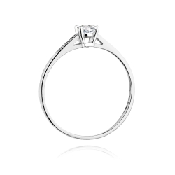 Pierścionek zaręczynowy z białego złota z diamentami 0,21ct Fire Of Love BW-399-b