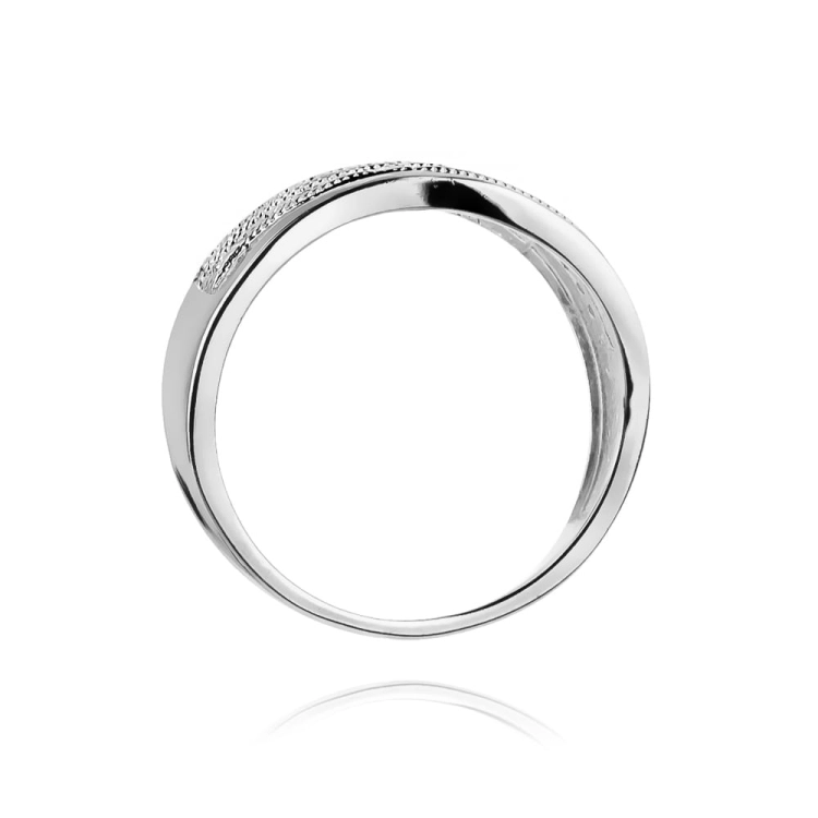 Pierścionek zaręczynowy z białego złota z diamentami 0,18ct Fire Of Love BW-416-b