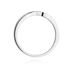 Pierścionek zaręczynowy z białego złota z diamentami 0,10ct Fire Of Love BW-425-b