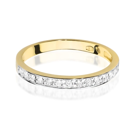 Przejdź do produktu Pierścionek zaręczynowy z żółtego złota z diamentami 0,20ct Fire Of Love 