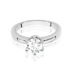 Pierścionek zaręczynowy z białego złota z diamentem 0,70ct Fire Of Love BW-482-0,70ct-b