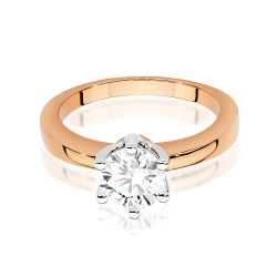 Pierścionek zaręczynowy z różowego złota z diamentem 1,00ct Fire Of Love BW-482-1,00ct-r