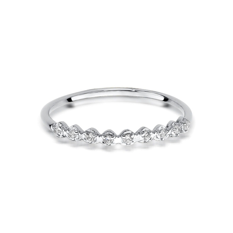 Przejdź do produktu Pierścionek zaręczynowy z białego złota z diamentami 0,045ct Fire Of Love 