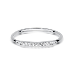 Pierścionek zaręczynowy z białego złota z diamentami 0,05ct Fire Of Love BW-509-b