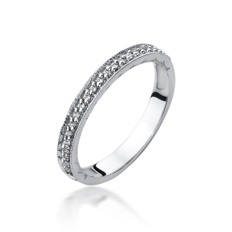 Przejdź do produktu Pierścionek zaręczynowy z białego złota z diamentami 0,10ct Fire Of Love