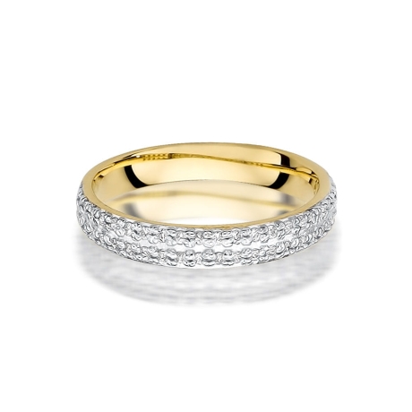 Przejdź do produktu Pierścionek zaręczynowy z żółtego złota z diamentami 0,23ct Fire Of Love 