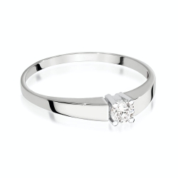 Pierścionek zaręczynowy z białego złota z diamentem 0,20ct Fire Of Love BW-524-0,20ct-b