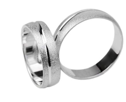 Srebrne obrączki ślubne półokrągłe 6mm Silvery Sv008