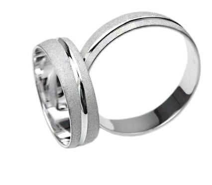 Przejdź do produktu Srebrne obrączki ślubne półokrągłe 6mm Silvery