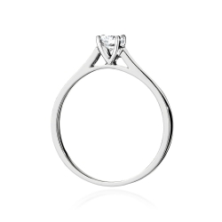 Pierścionek zaręczynowy z białego złota z diamentem 0,40ct Fire Of Love GW-526-0,40ct-b