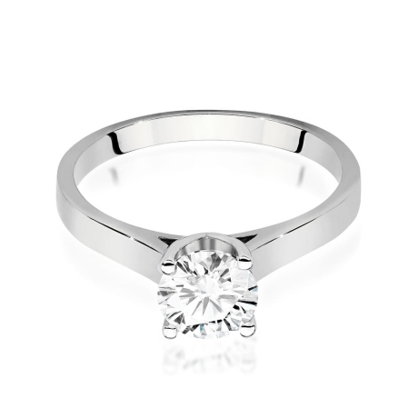 Przejdź do produktu Pierścionek zaręczynowy z białego złota z diamentem 1,00ct Fire Of Love 
