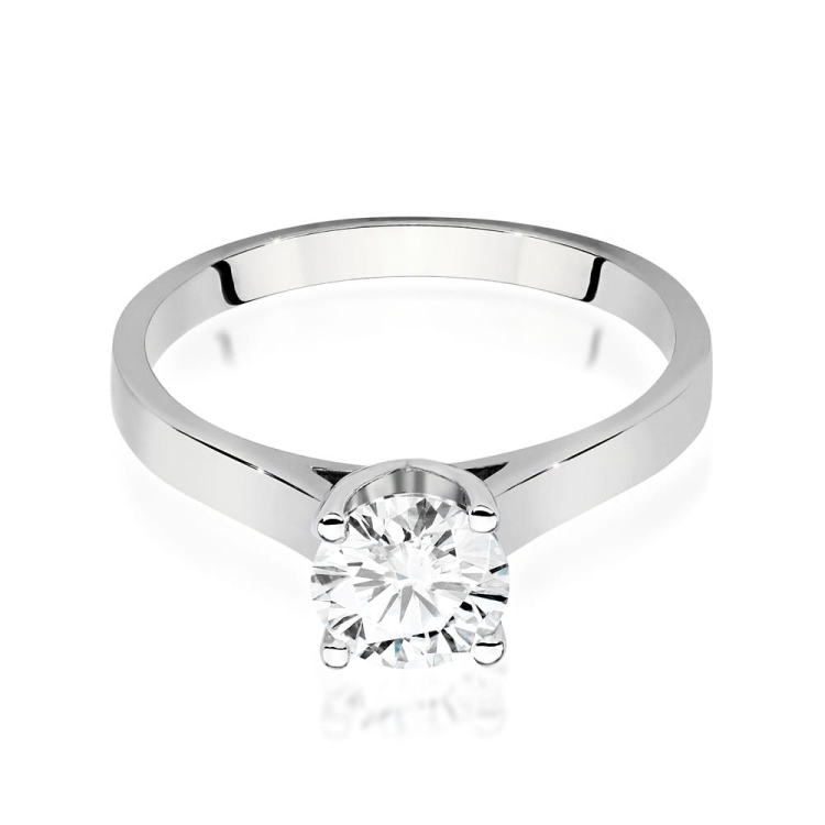 Pierścionek zaręczynowy z białego złota z diamentem 1,00ct Fire Of Love GW-526-1,00ct-b