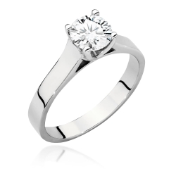 Pierścionek zaręczynowy z białego złota z diamentem 1,00ct Fire Of Love GW-526-1,00ct-b