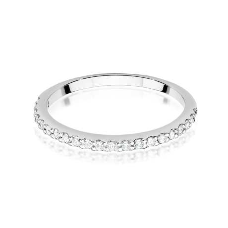Przejdź do produktu Pierścionek zaręczynowy z białego złota z diamentami 0,18ct Fire Of Love 