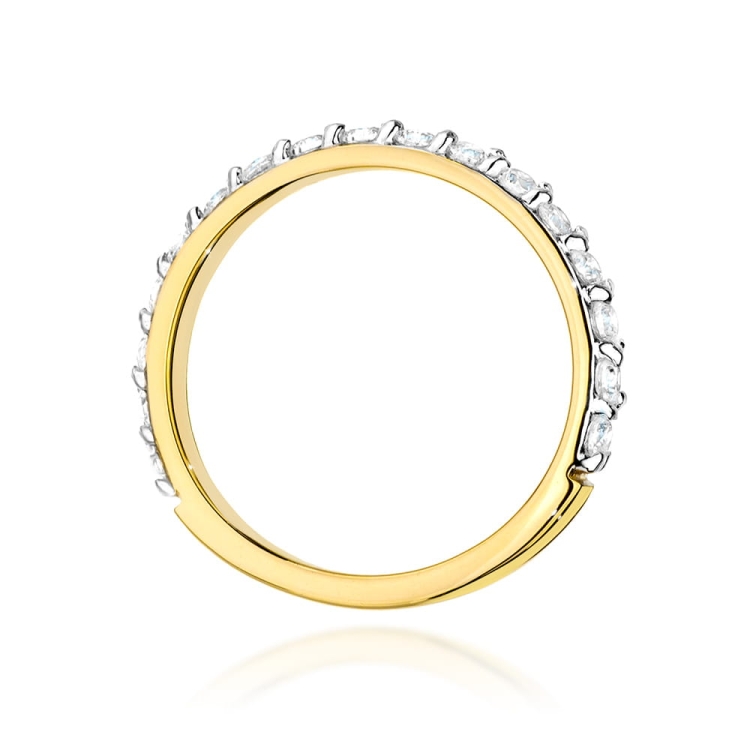 Pierścionek zaręczynowy z żółtego złota z diamentami 0,34ct Fire Of Love BW-532