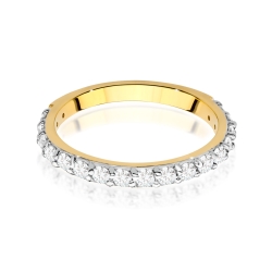 Pierścionek zaręczynowy z żółtego złota z diamentami 0,34ct Fire Of Love BW-532
