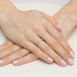 Pierścionek zaręczynowy z żółtego złota z diamentami 0,34ct Fire Of Love BW-532