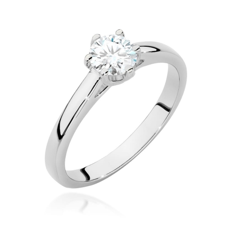 Przejdź do produktu Pierścionek zaręczynowy z białego złota z diamentem 0,50ct Fire Of Love