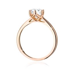 Pierścionek zaręczynowy z różowego złota z diamentem 1,00ct Fire Of Love BW-540-1,00ct-r