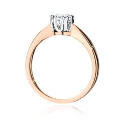 Pierścionek zaręczynowy z różowego złota z diamentem 0,50ct Fire Of Love GW-541-0,50ct-r