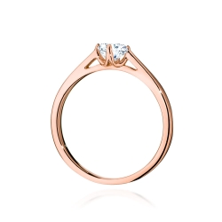 Pierścionek zaręczynowy z różowego złota z diamentem 0,40ct Fire Of Love GW-543-0,40ct-r