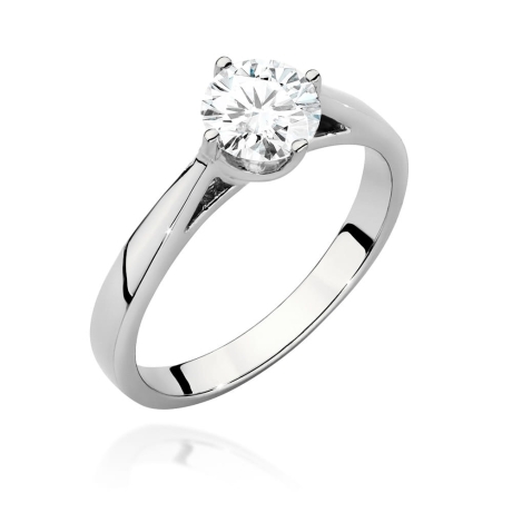 Przejdź do produktu Pierścionek zaręczynowy z białego złota z diamentem 0,70ct Fire Of Love 