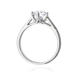 Pierścionek zaręczynowy z białego złota z diamentem 1,00ct Fire Of Love GW-543-1,00ct-b